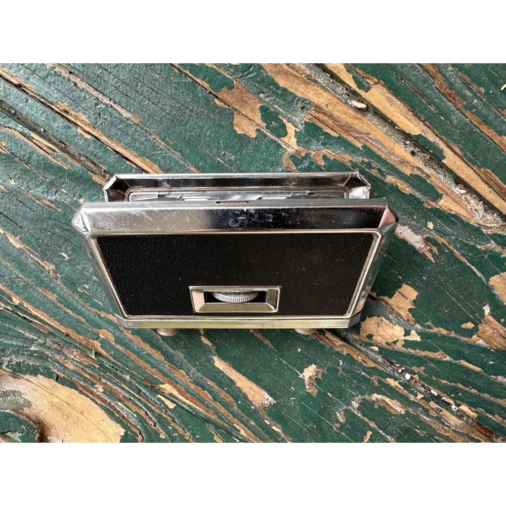 Vintage Sportiere 2.5x Sport Glass Folding Opera Binoculars Japan Chrome Black